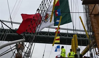 Buque Escuela “Cuauhtémoc” regresa a Nueva York tras superar pruebas en altamar