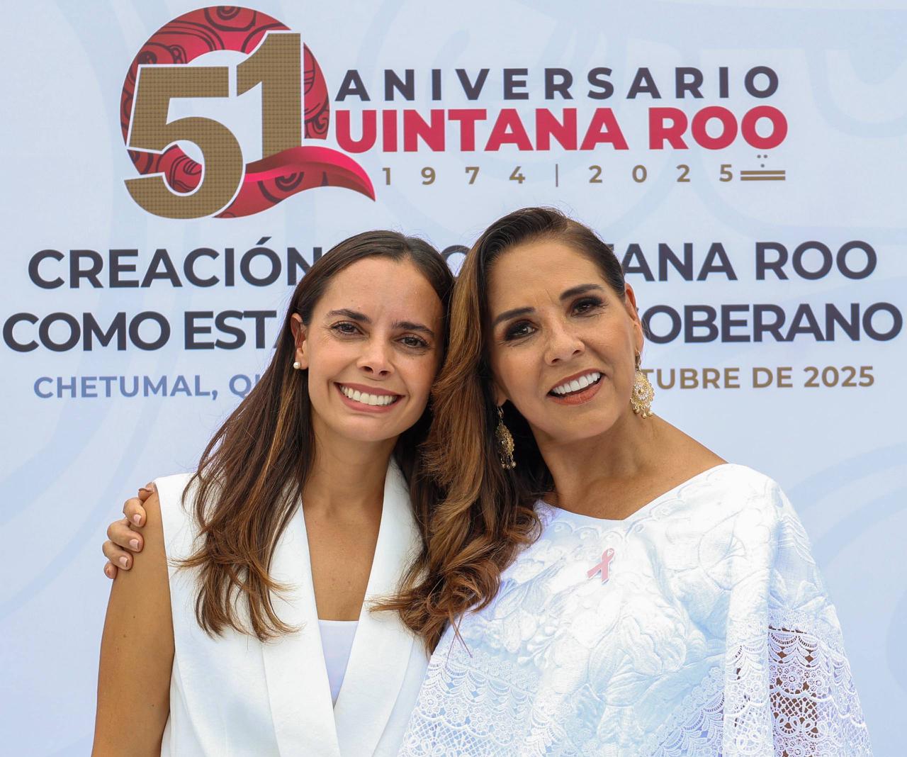Ana Paty Peralta celebra 51 Aniversario de Quintana Roo como Estado libre y soberano