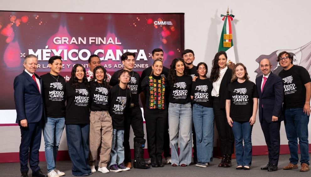 Invita Claudia Sheinbaum a la gran final de “México Canta por la paz y contra las adicciones” el domingo 5 de octubre