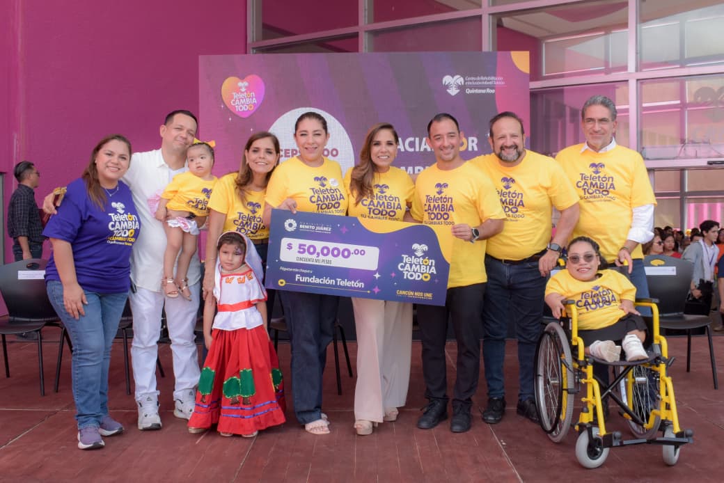 Cancún se une con el corazón al Teletón 2025 y a los 18 años del Crit Quintana Roo