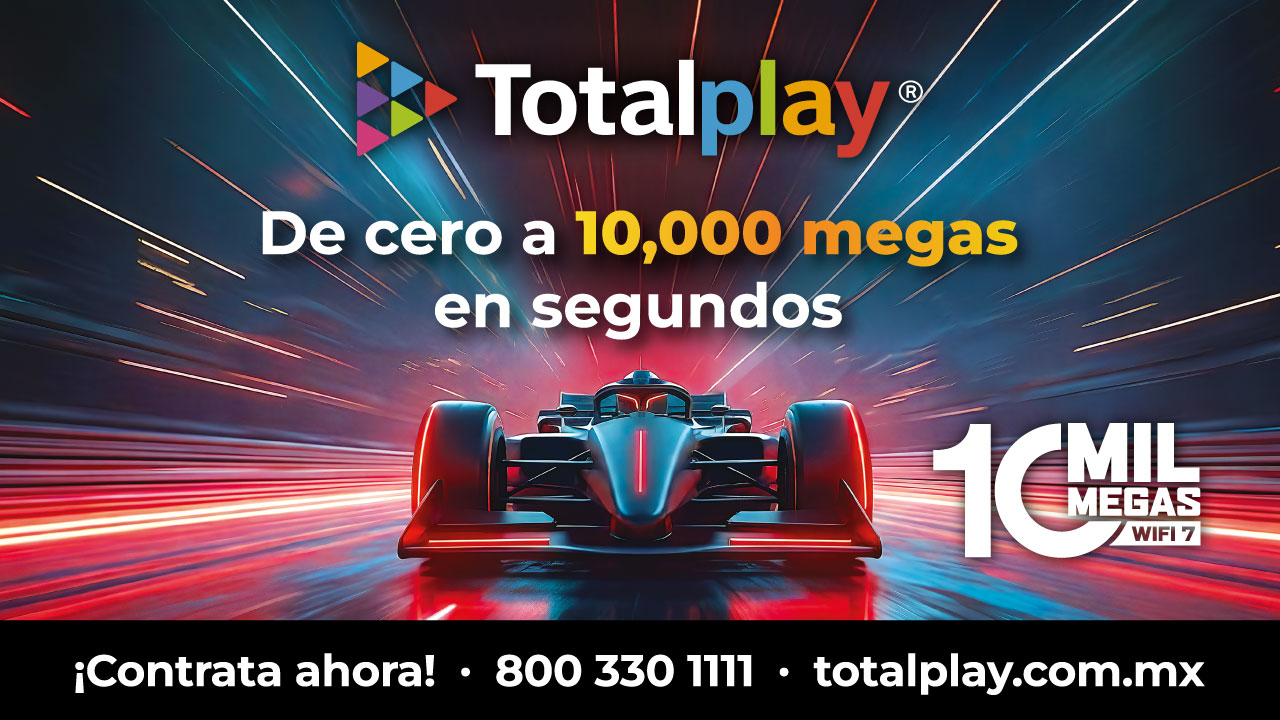 Totalplay lanza servicio de 10,000 megas con tecnología WiFi 7, el más rápido de México