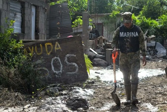 Suman 70 fallecidos por lluvias; operativos activos para restablecer comunicaciones