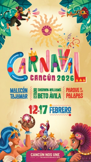 Carnaval Cancún 2026 12-17 de febrero
