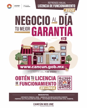 Cancún Refrendo Funcionamiento Negocios