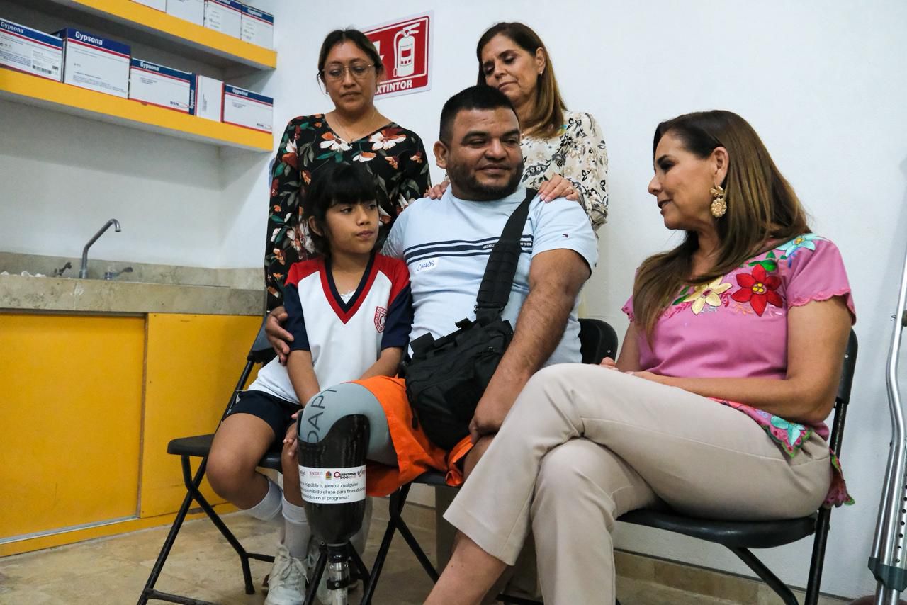 Entregan Mara y Verónica Lezama prótesis a 6 beneficiarios en Chetumal para mejorar su movilidad y calidad de vida
