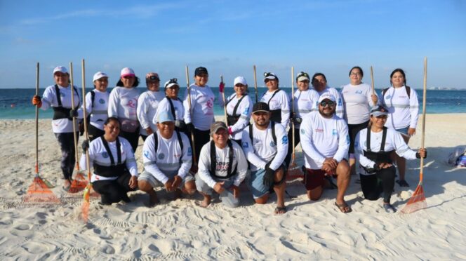 Gobierno de Isla Mujeres mantiene playas limpias, ordenadas y certificadas para fortalecer el turismo