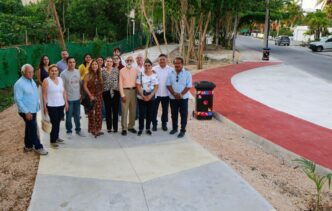 Atenea entrega nueva ciclovía y andador peatonal en Punta Sam