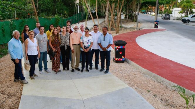 Atenea entrega nueva ciclovía y andador peatonal en Punta Sam