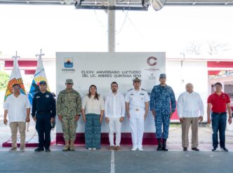 Cozumel honra con ceremonia cívica el 175 aniversario luctuoso de Andrés Quintana Roo
