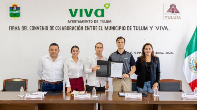 DIF Tulum y Ayuntamiento firman convenio histórico para traslados aéreos con fines médicos con Viva
