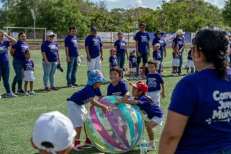 Gobierno Municipal participa en macro activación física por el Día de la Niña y el Niño