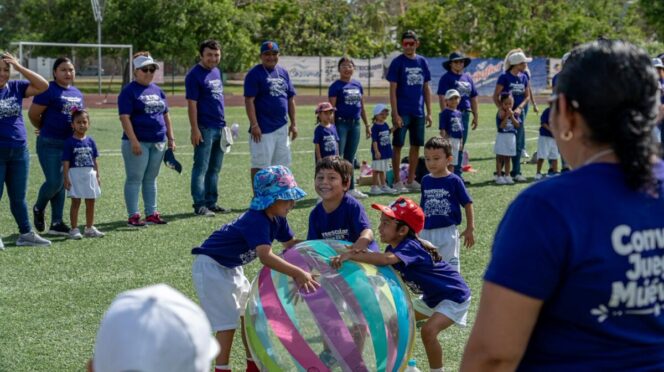 Gobierno Municipal participa en macro activación física por el Día de la Niña y el Niño