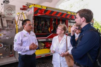 Gobierno de Estefanía Mercado muestra su capacidad operativa en materia de seguridad turística a delegación alemana