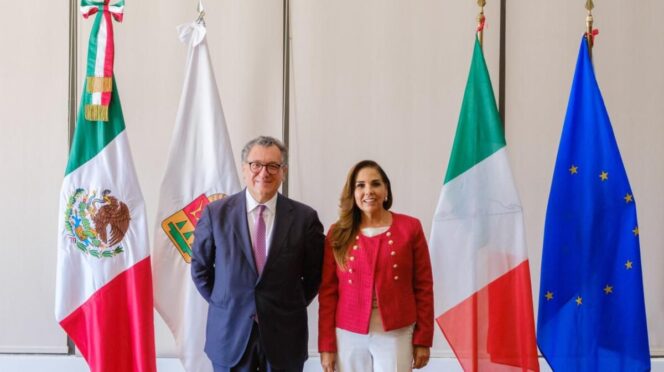 Mara Lezama fortalece lazos con Italia para impulsar el turismo en el Caribe Mexicano