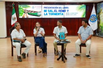 Presentan en Isla Mujeres el libro “Mi sal, el remo y la tormenta” de Luciano Núñez