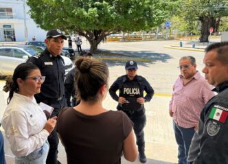 Refuerza Gobierno de Estefanía Mercado acciones preventivas en planteles educativos con la Policía y el DIF Municipal