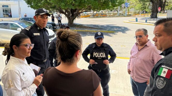 Refuerza Gobierno de Estefanía Mercado acciones preventivas en planteles educativos con la Policía y el DIF Municipal