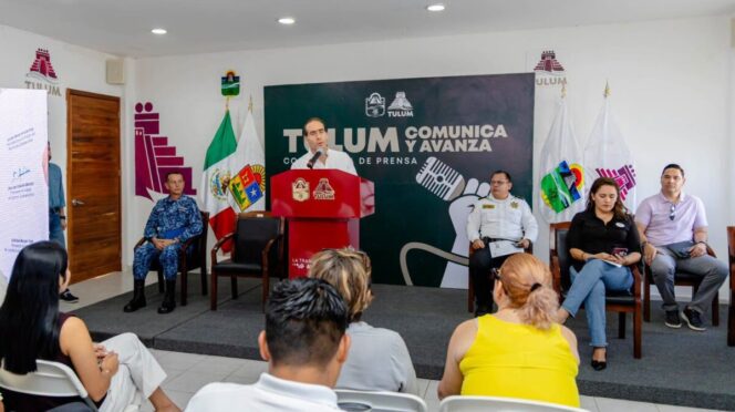 Tulum avanza con seguridad, turismo y bienestar social: Diego Castañón
