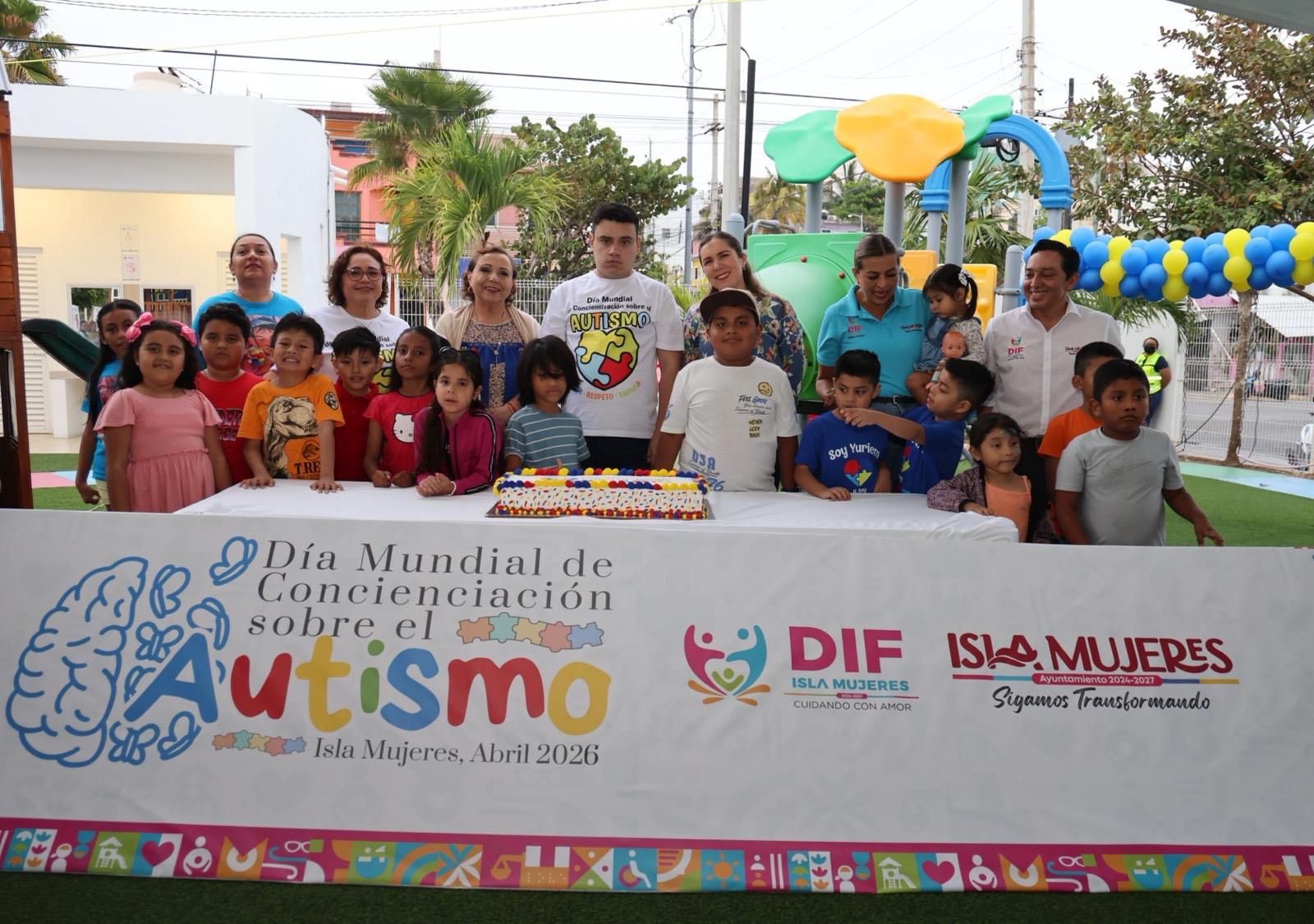 DIF Isla Mujeres realiza convivencia para promover la concienciación sobre el autismo