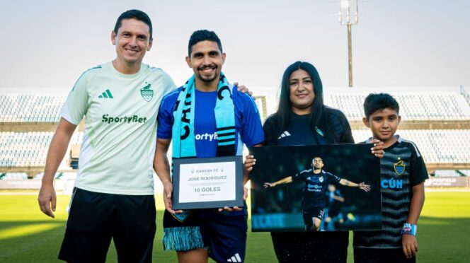 Cancún FC reconoce segundo título de goleo de José Rodríguez