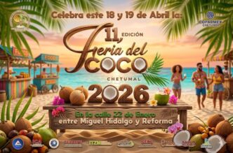 Invitan a participar en la Feria del Coco, en Chetumal