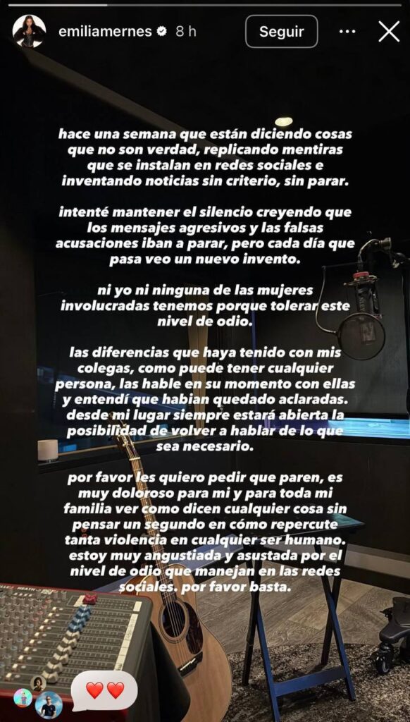 Tini pide respeto a sus fans