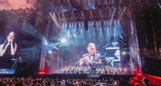 Andrea Bocelli y Los Ángeles Azules en el Zócalo