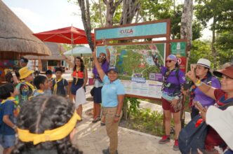 Scouts de México realizan jornada de limpieza en parque recreativo de Cozumel