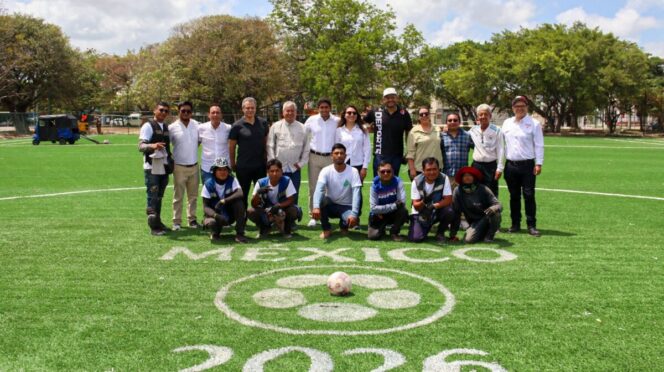 Supervisan instalaciones del proyecto Mundial Social 2026