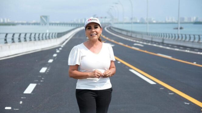 Anuncia Mara Lezama que apertura del Puente Vial Nichupté se hará con pruebas y medidas de seguridad vial