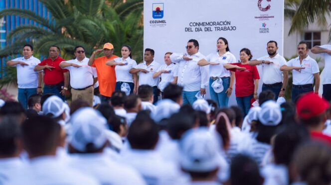 Chacón refrenda compromiso con clase obrera en el Día del Trabajo
