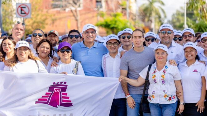Conmemora Tulum el 137 Aniversario del Día Internacional del Trabajo con Multitudinario desfile