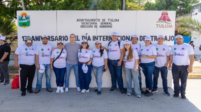 Conmemoran Día del Trabajo con desfile de unidad