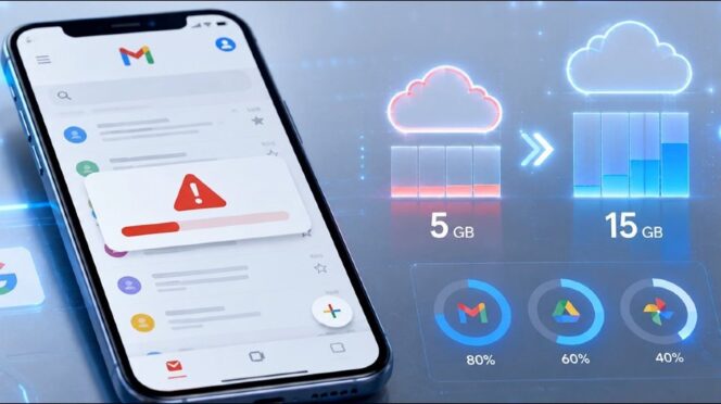 Google podría reducir el almacenamiento gratis de Gmail a 5 GB