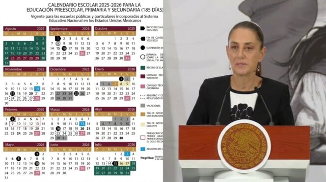 Sheinbaum aclara que recorte al calendario escolar 2026 aún no está definido