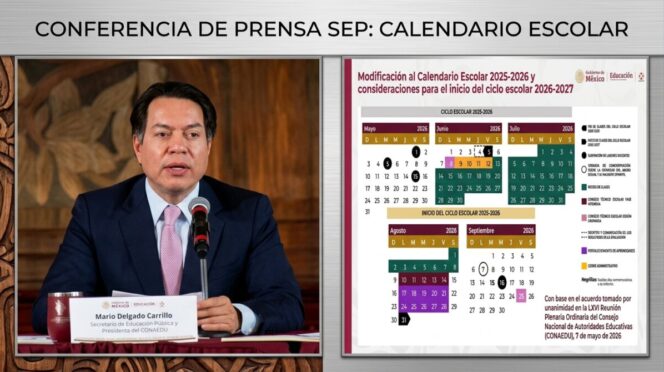 Calendario escolar 2025-2026: Mario Delgado defiende adelantar fin de clases por calor y Mundial 2026