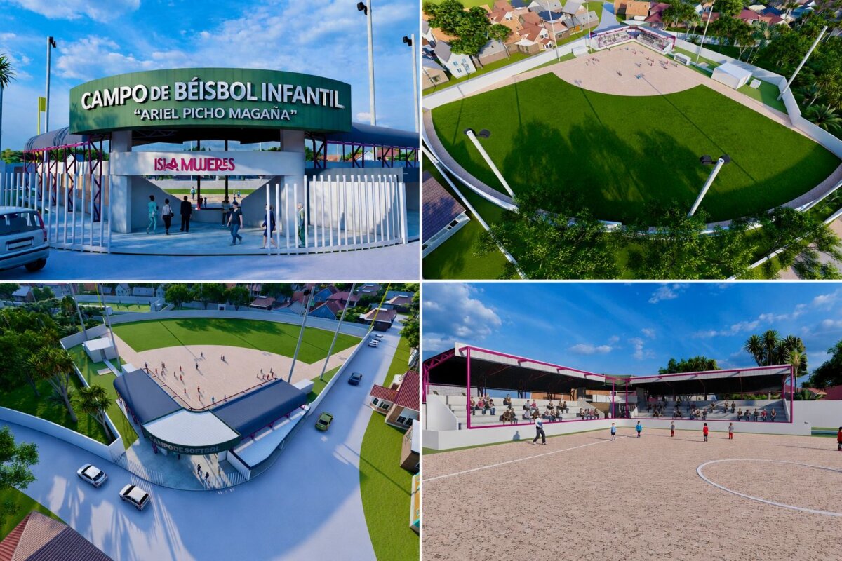Atenea anuncia que este mes inicia la rehabilitación del Campo de Béisbol Infantil en Isla Mujeres