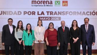 Morena confirma alianza con PT y PVEM rumbo a 2027