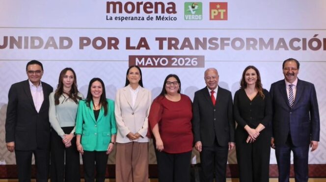 Morena confirma alianza con PT y PVEM rumbo a 2027