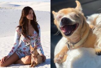 Eiza González llora el fallecimiento de su perrita “Pasita”