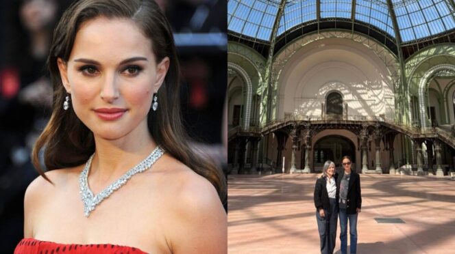 Natalie Portman presume su embarazo en París