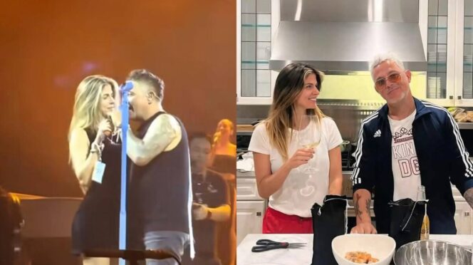 Alejandro Sanz y Stephanie Cayo cantan “Corazón Partío” en Las Vegas