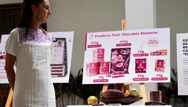 Presidenta anuncia proyecto “Precio justo para el cacao de Tabasco”; impulsará producción y exportación de Chocolate Bienestar