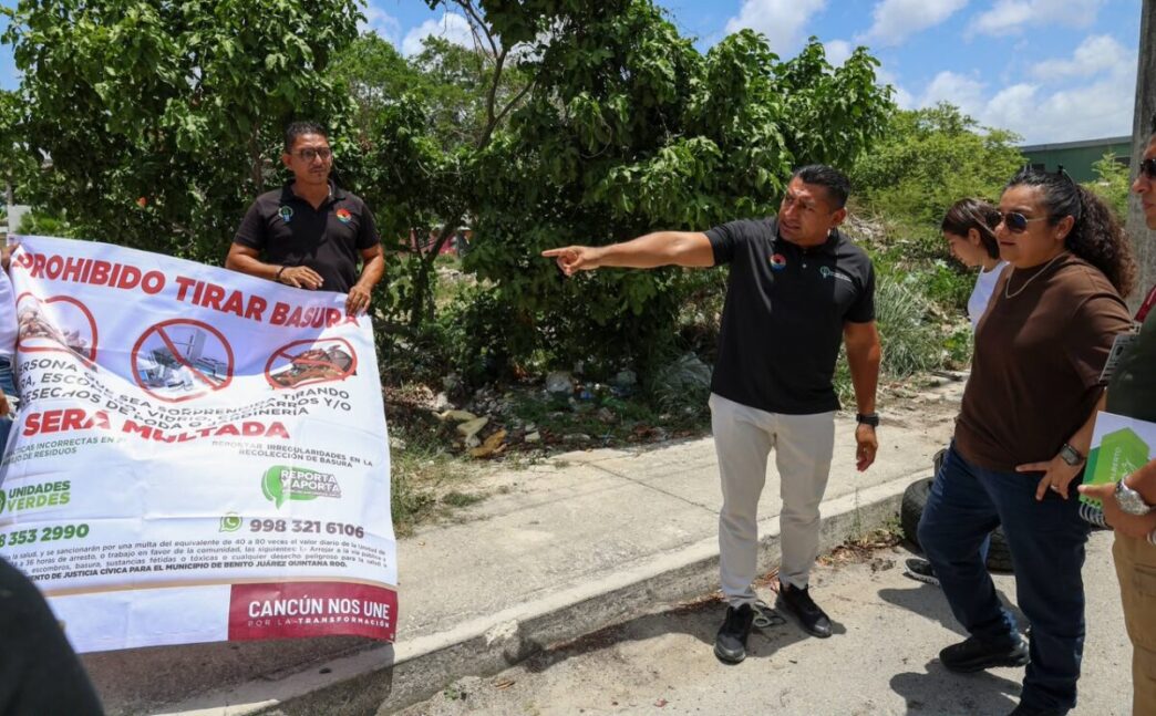 Ayto. de Benito Juárez realiza clausura de basureros clandestinos