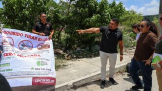 Ayto. de Benito Juárez realiza clausura de basureros clandestinos