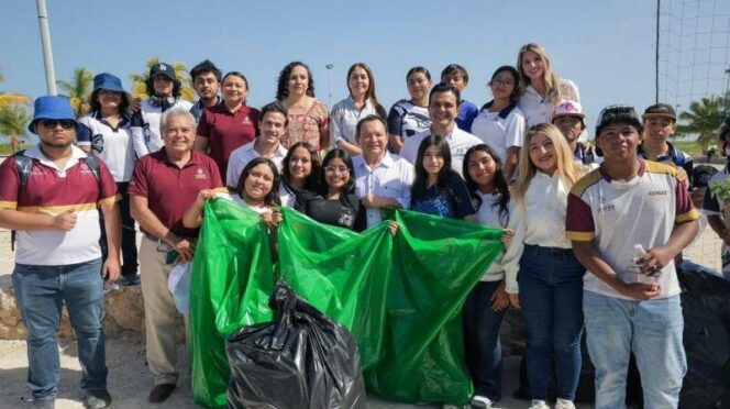 Impulsan acciones ambientales en Progreso, Yucatán