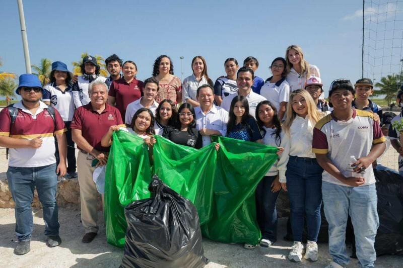 Impulsan acciones ambientales en Progreso, Yucatán