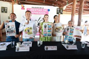 Atenea Gómez Ricalde presenta la cartelera oficial de las Fiestas de Fundación por el 176 Aniversario de Isla Mujeres