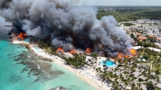 Un incendio arrasó el complejo Viva Wyndham en Bayahíbe: una turista muerta y 1,690 evacuados