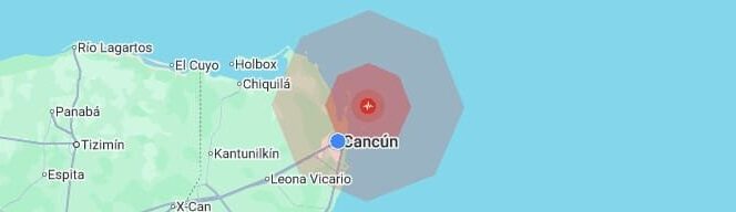 Se siente temblor en Cancún